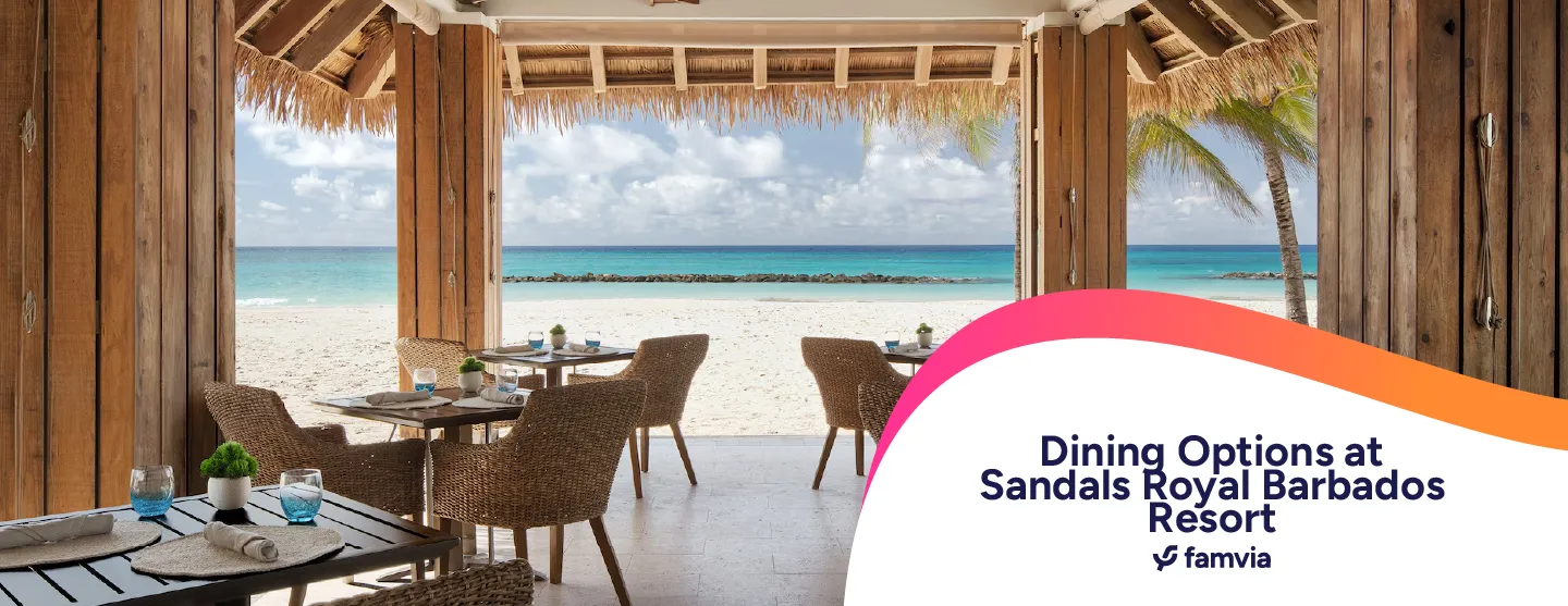 Dining Options at Sandals Royal Barbados Resort