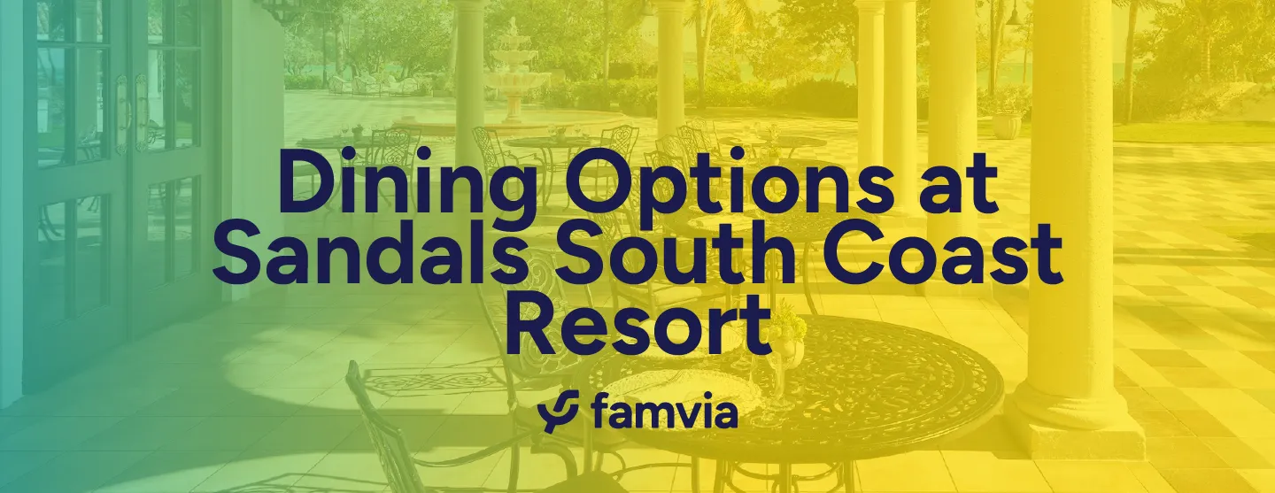 Dining Options at Sandals South Coast Resort