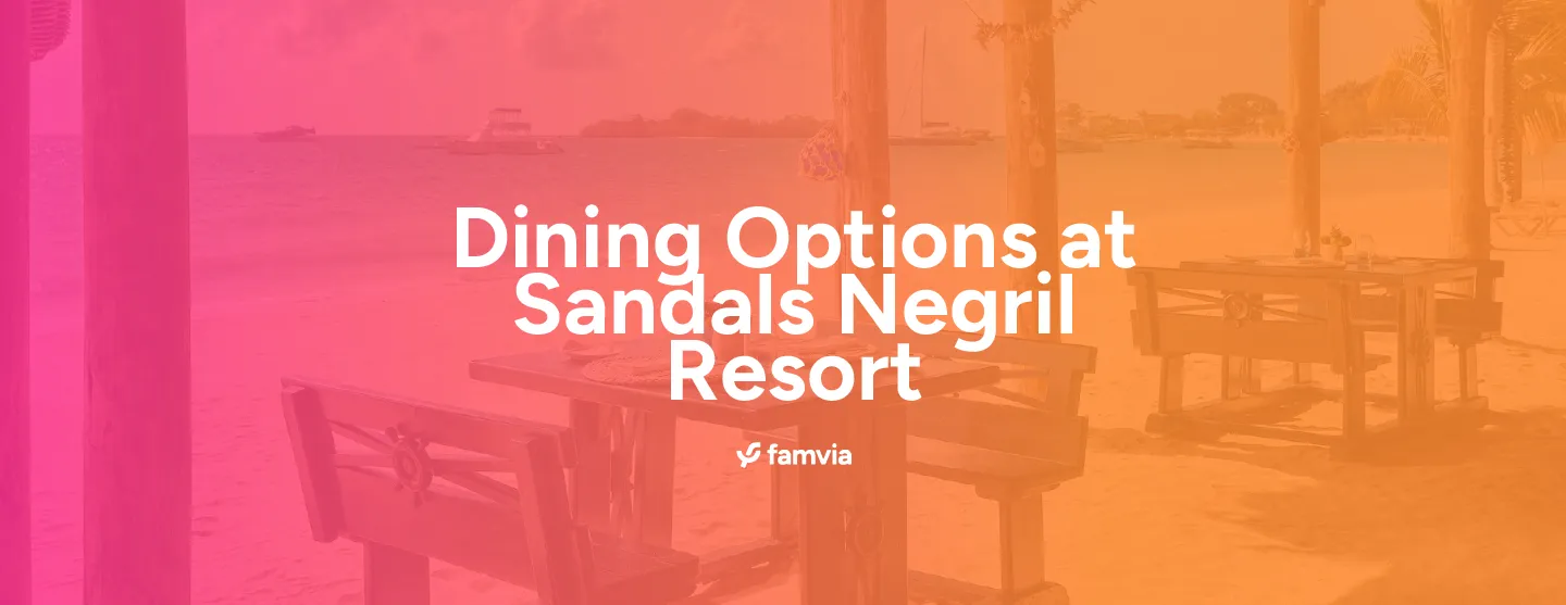 Dining Options at Sandals Negril Resort