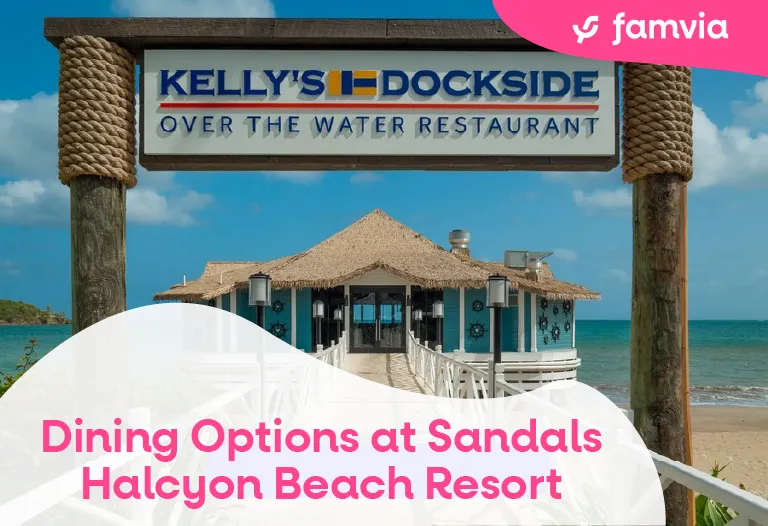 Dining Options at Sandals Halcyon Beach Resort