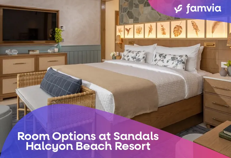 Room Options at Sandals Halcyon Beach Resort